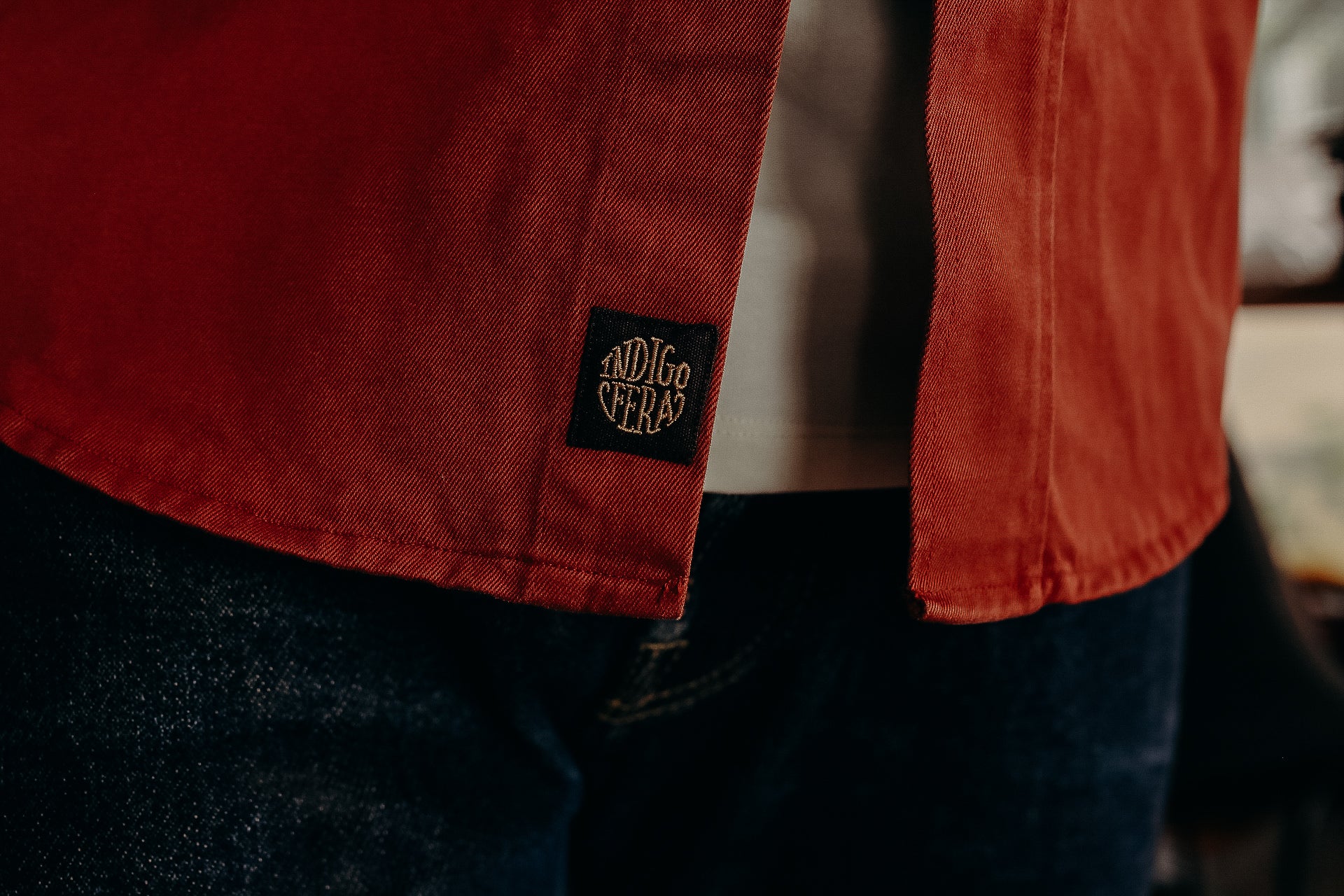 Alamo Shirt, Cotton Twill- Tiger Heron