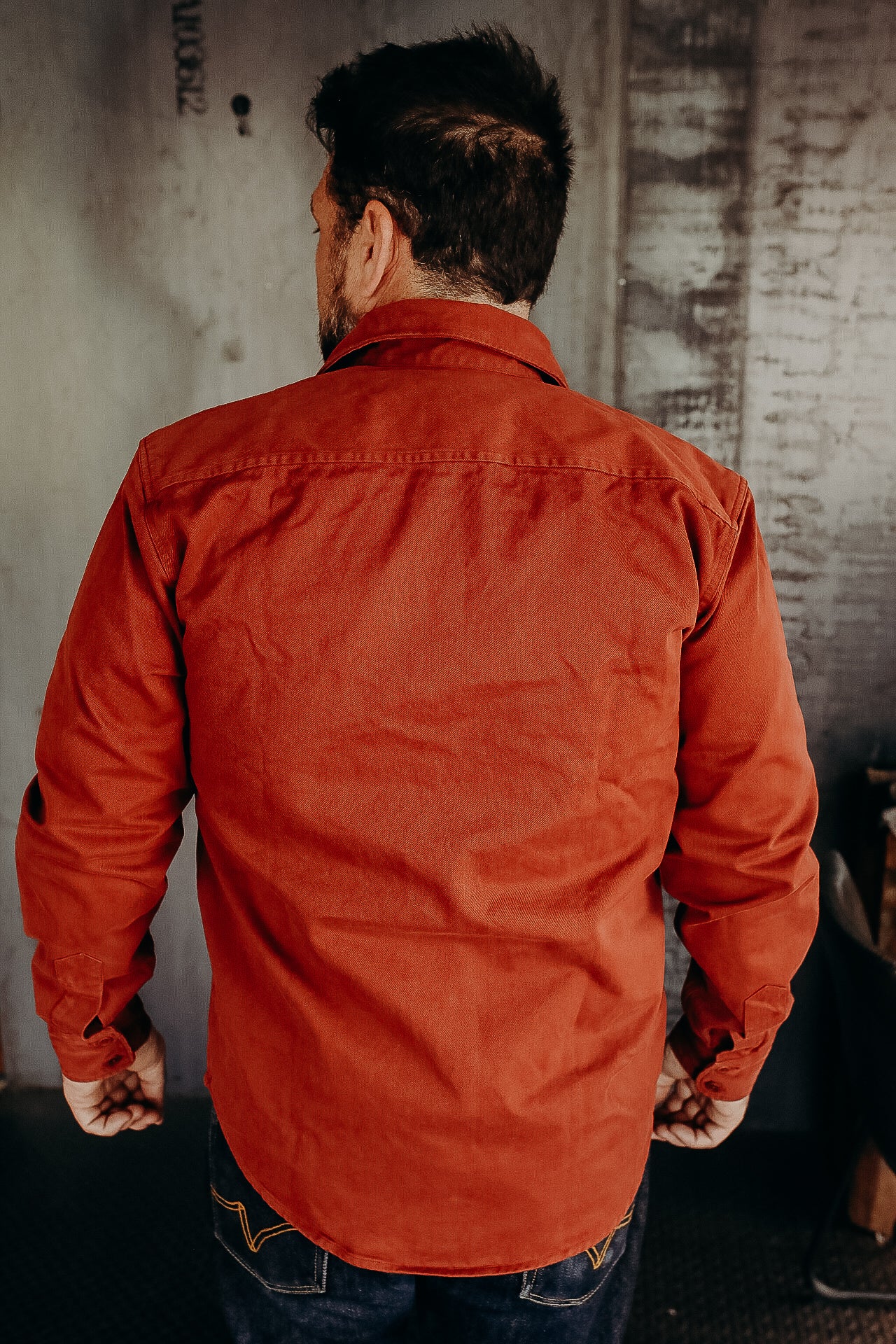 Alamo Shirt, Cotton Twill- Tiger Heron