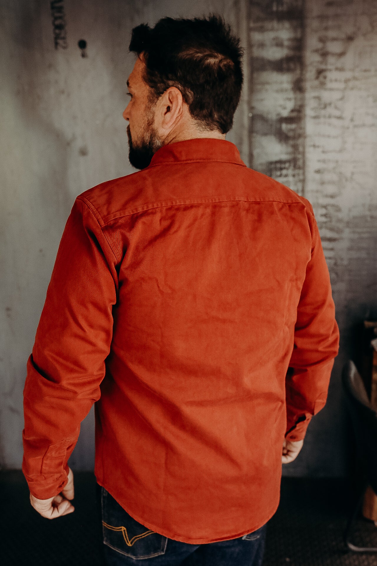 Alamo Shirt, Cotton Twill- Tiger Heron