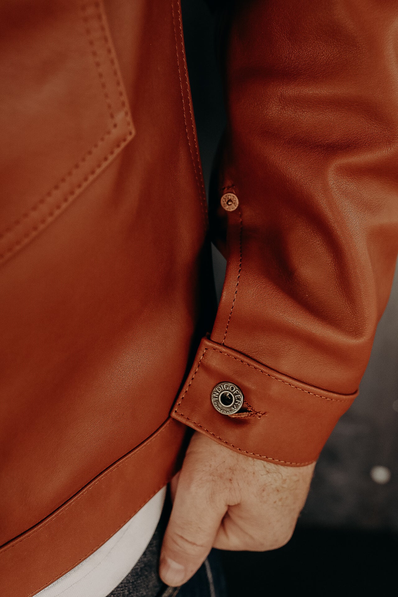 Grant Jacket- Cognac Leather