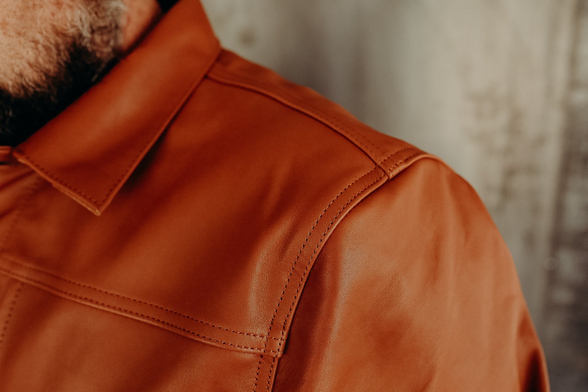 Grant Jacket- Cognac Leather