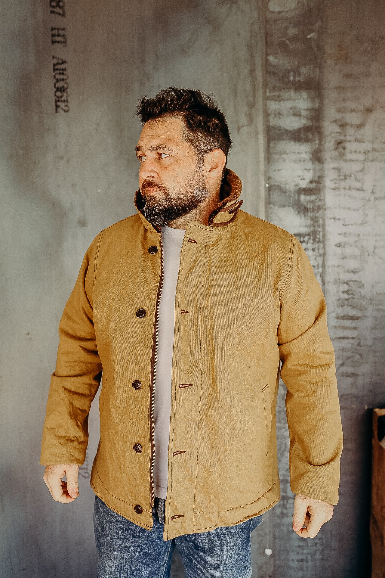 915D-SH N-1 Deck Jacket - Camel – Iron Shop Provisions