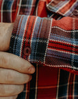Heavy Flannel Shirt - Red and Blue