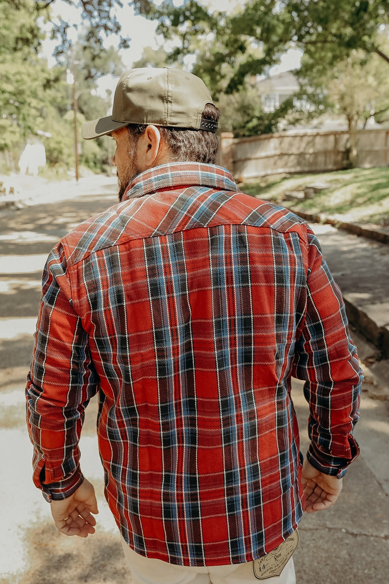 Heavy Flannel Shirt - Red and Blue