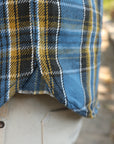 Heavy Flannel Shirt - Blue and Gold
