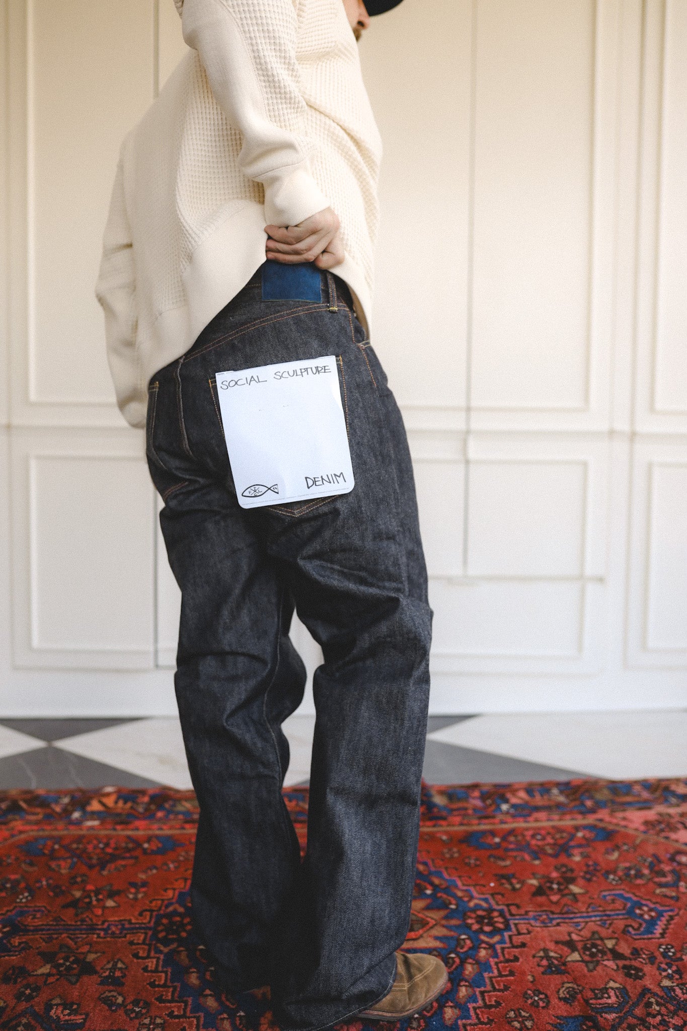 Visvim Social Sculpture 01 Wide Raw- Indigo – Iron Shop Provisions