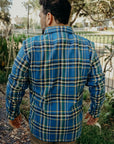 Ultra Heavy Flannel-Tartan Check Work Shirt - Blue
