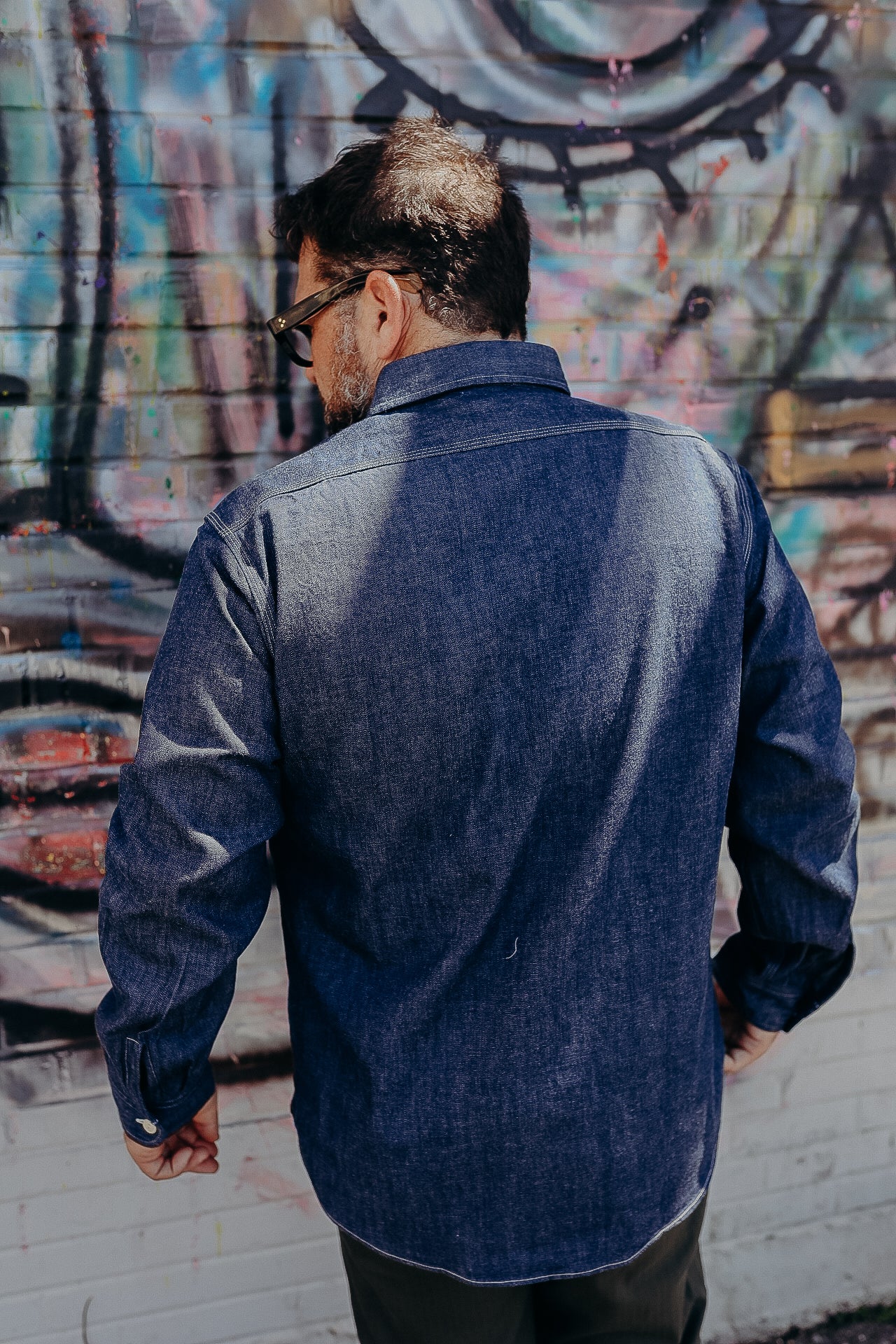 Long Sleeve Work Shirt- Blue Denim (SC27852)