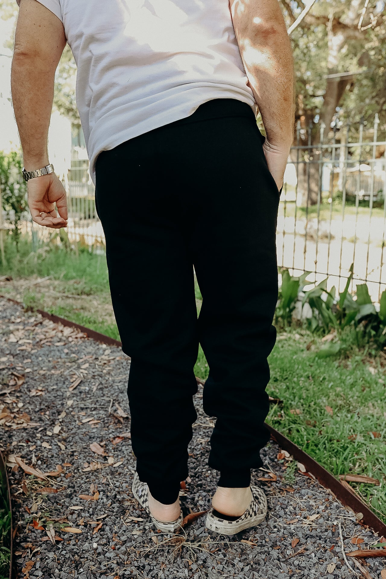 14oz Ultra Heavyweight Loopwheel Cotton Sweat Pants - Black