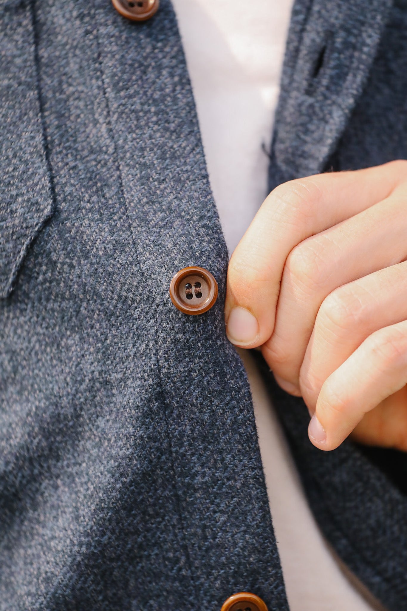 ANM Flannel Work Shirt- Navy