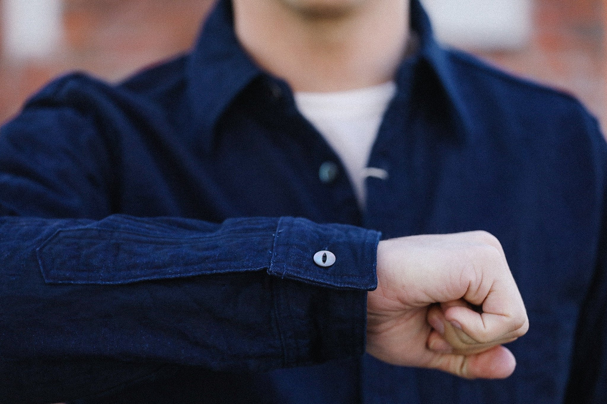 インディゴ26 SSS26-01W Samurai Sengen Indigo Jacquard Work Shirt- Indigo – Iron