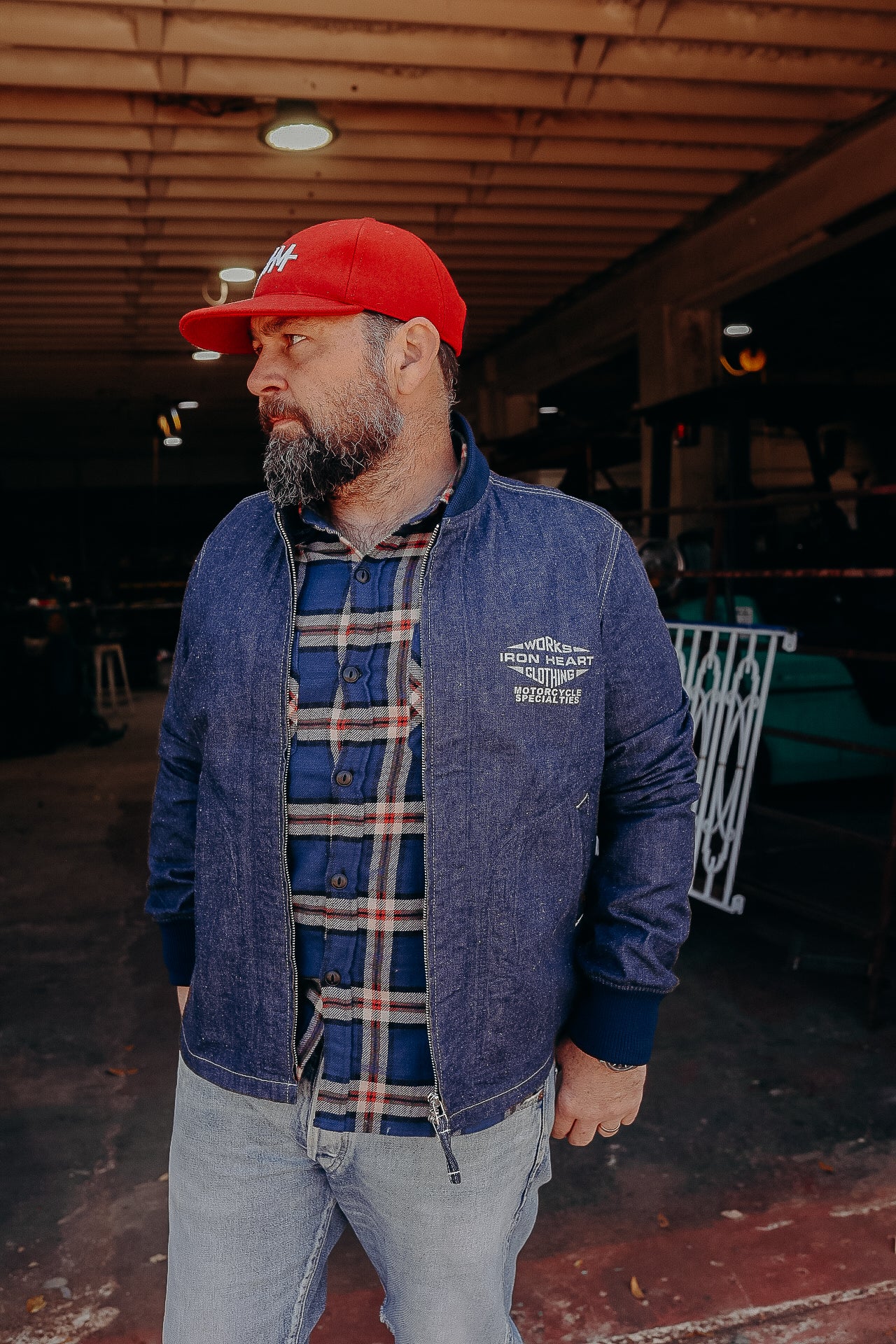 10oz Nep Denim Windbreaker - Indigo IHJ-146-IND