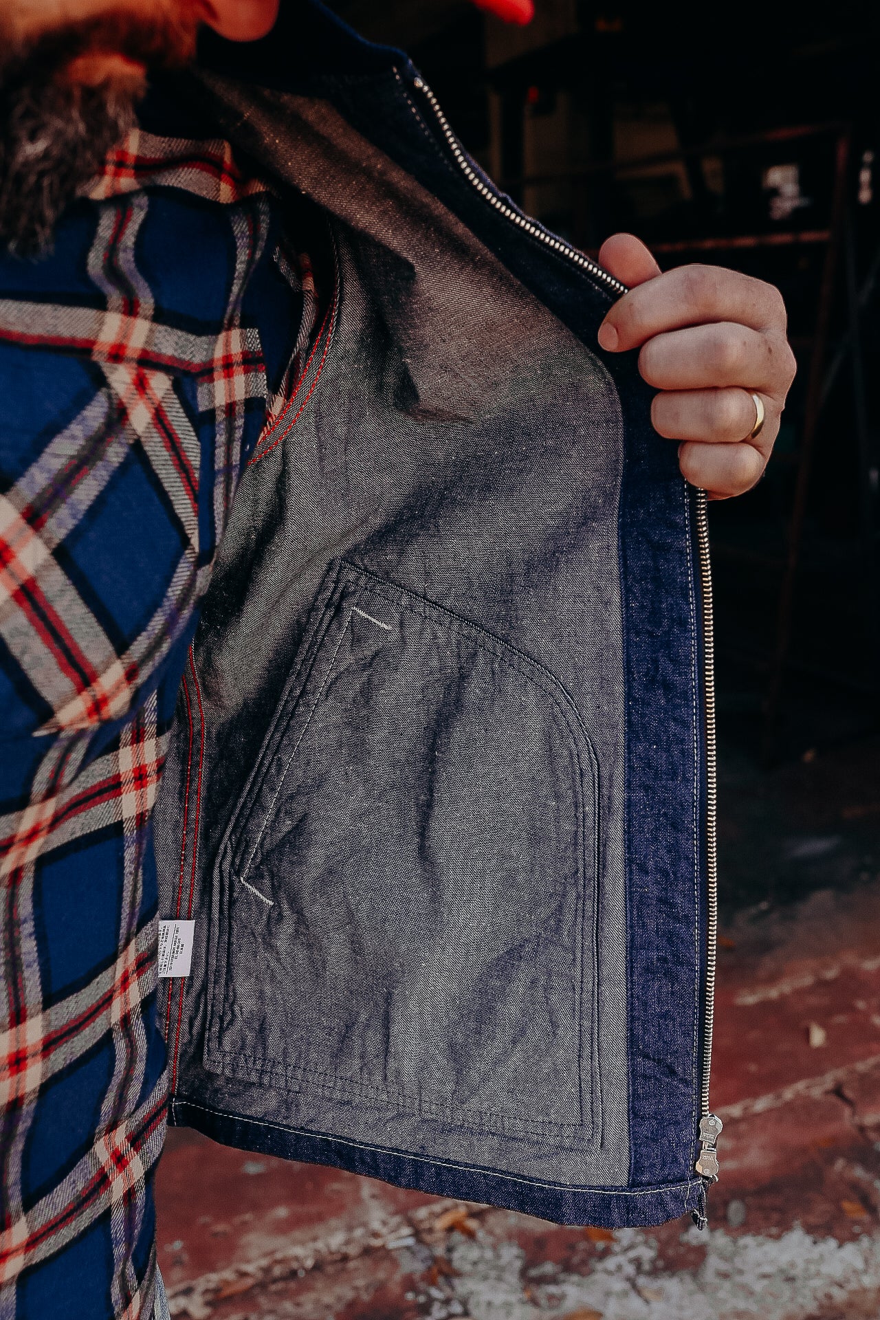 10oz Nep Denim Windbreaker - Indigo IHJ-146-IND