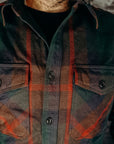 EXTRA HEAVY FLANNEL SHIRT- Green and red