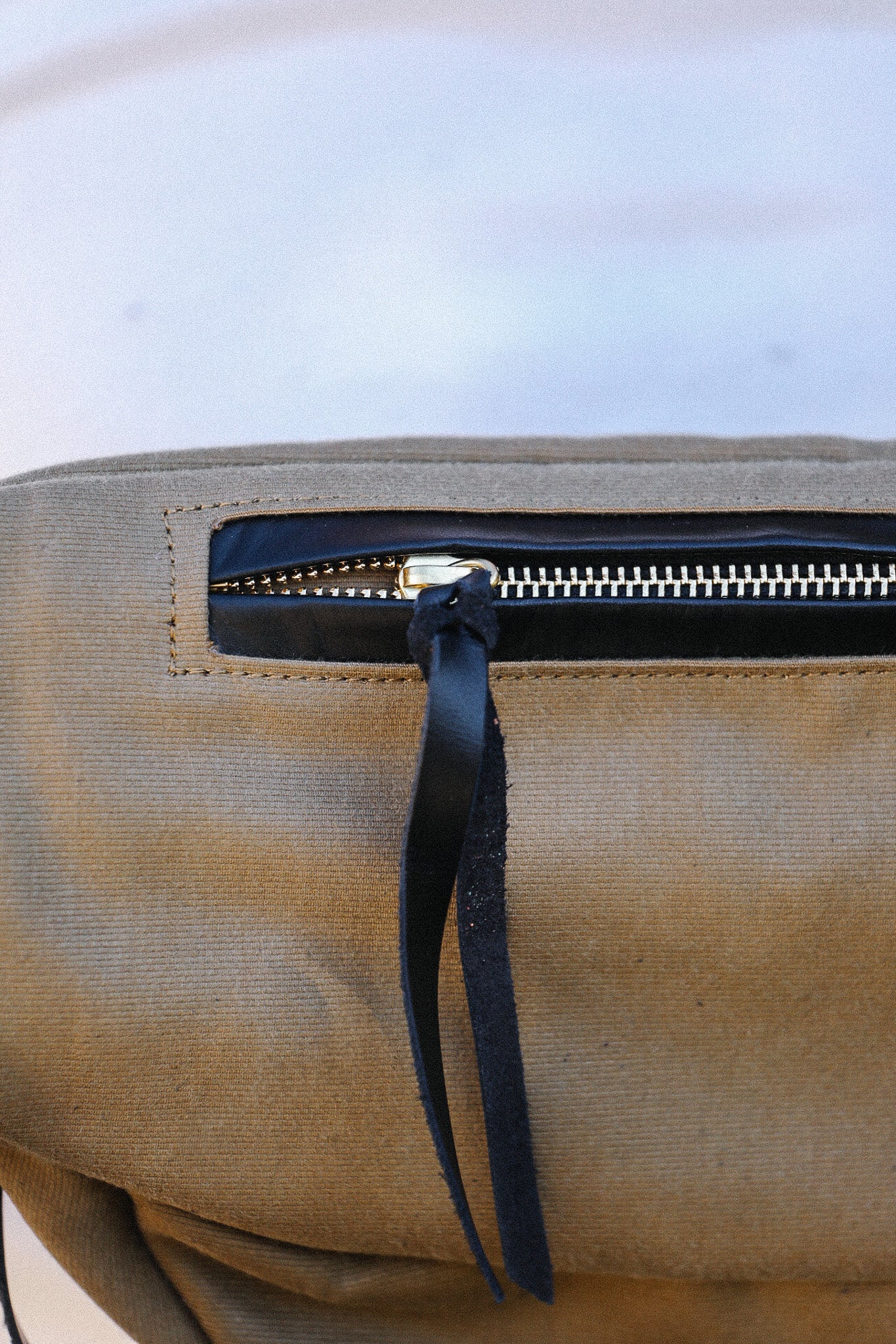 IHE-53-KHA Iron Heart 12oz Whipcord Waist Bag -Khaki