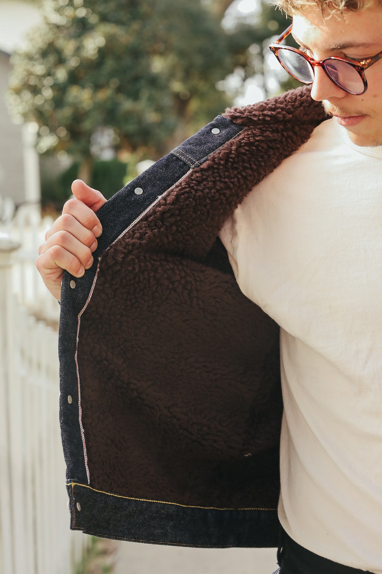 IHJ-151-IND 16oz Selvedge Denim Fleece Lined Type II - Indigo