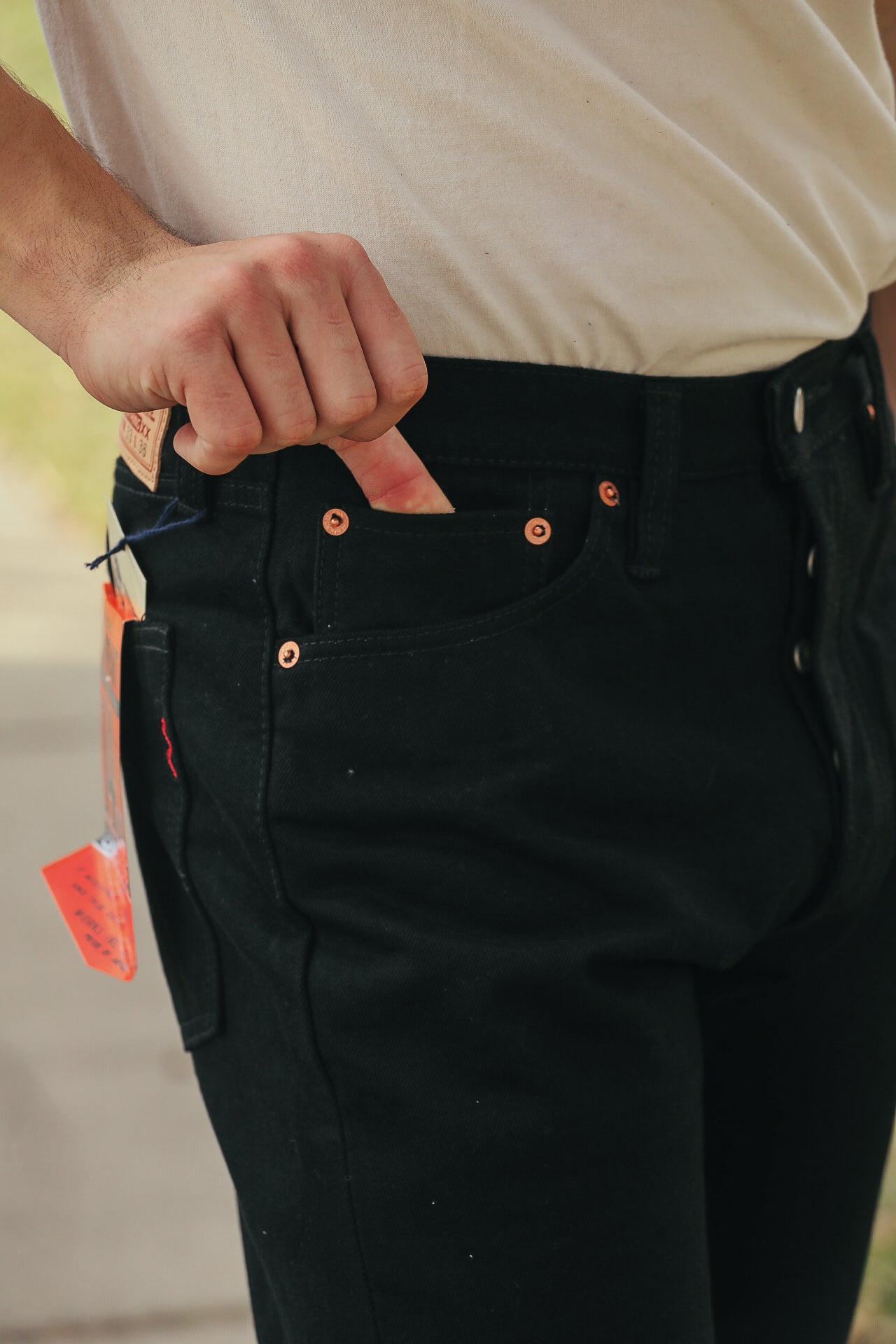 IH-888S-142bb 14oz Selvedge Denim Medium/High Rise Tapered Cut