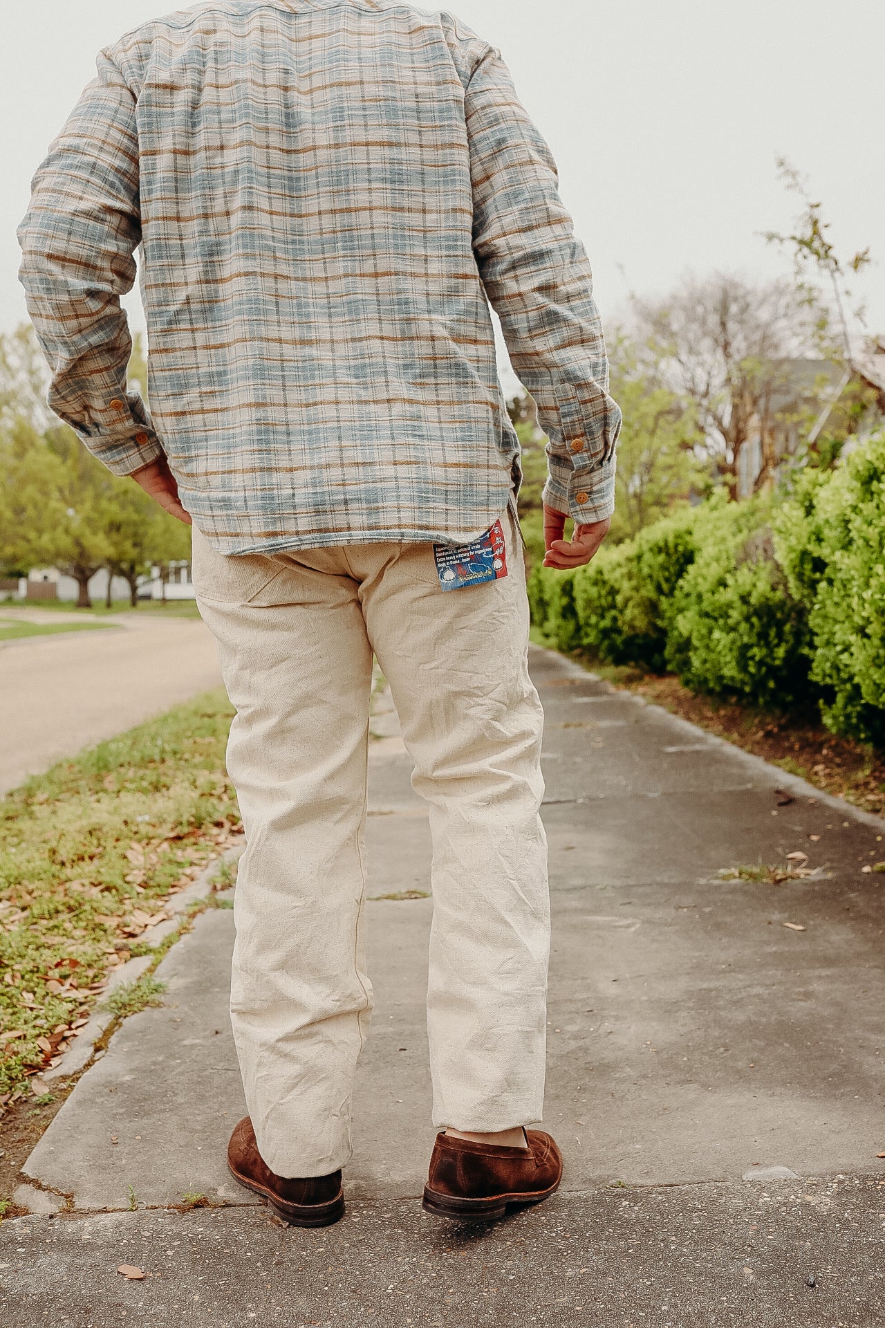 Slim Straight Japanese Cotton Jeans- Ecru (S710SC-KI) – Iron Shop