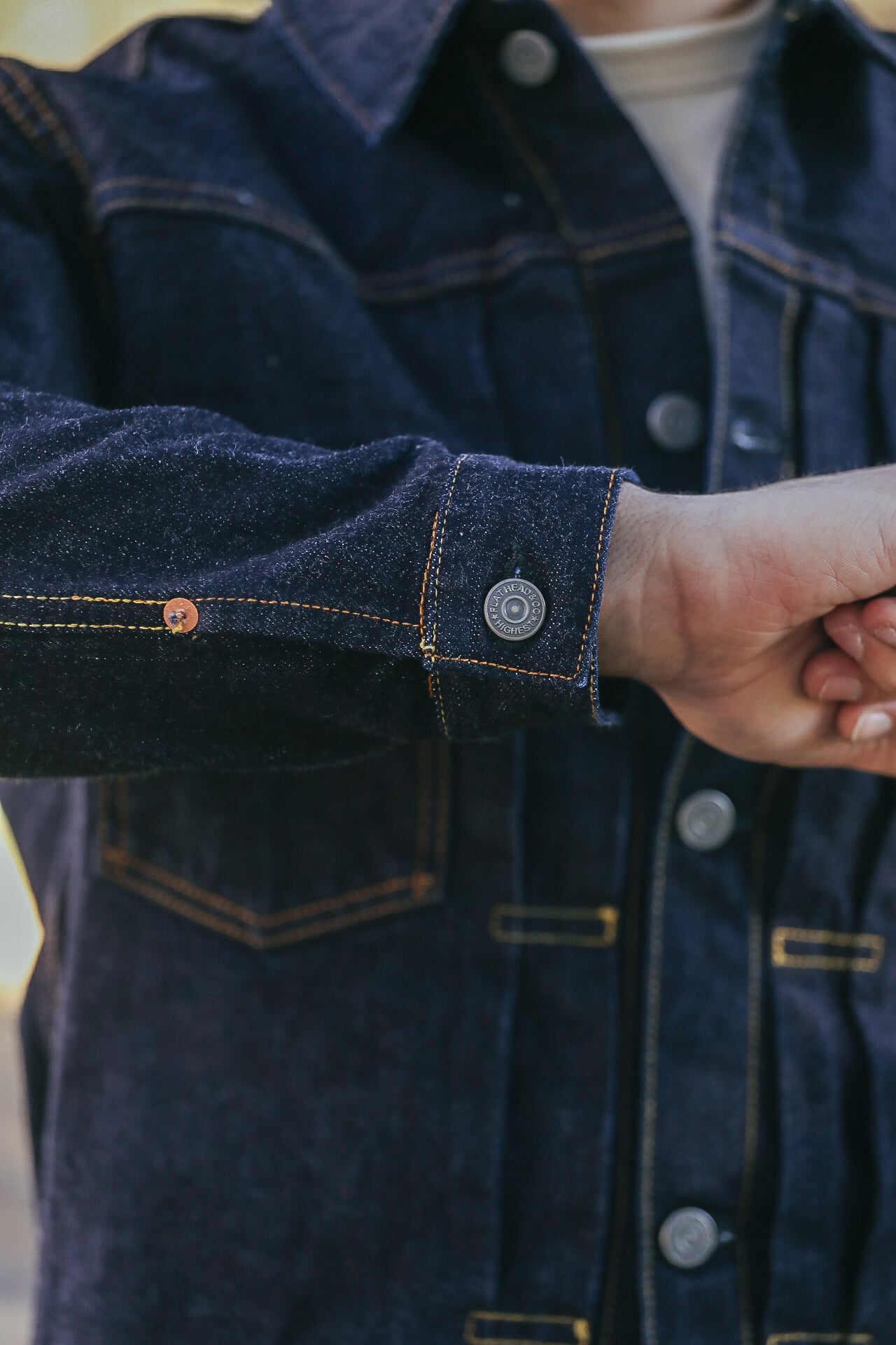FN-OJ-D002 -14.5oz 50's Type II Denim Jacket- Indigo
