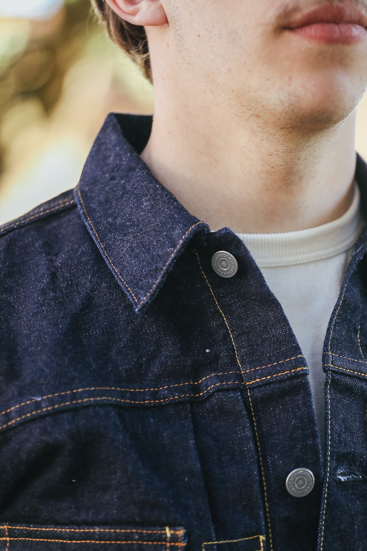 FN-OJ-D002 The Flat Head 14.5oz 50's Type II Denim Jacket- Indigo