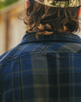 Extra Heavy Flannel Shirt-Navy (502552)