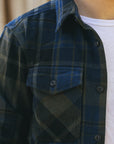 Extra Heavy Flannel Shirt-Navy (502552)