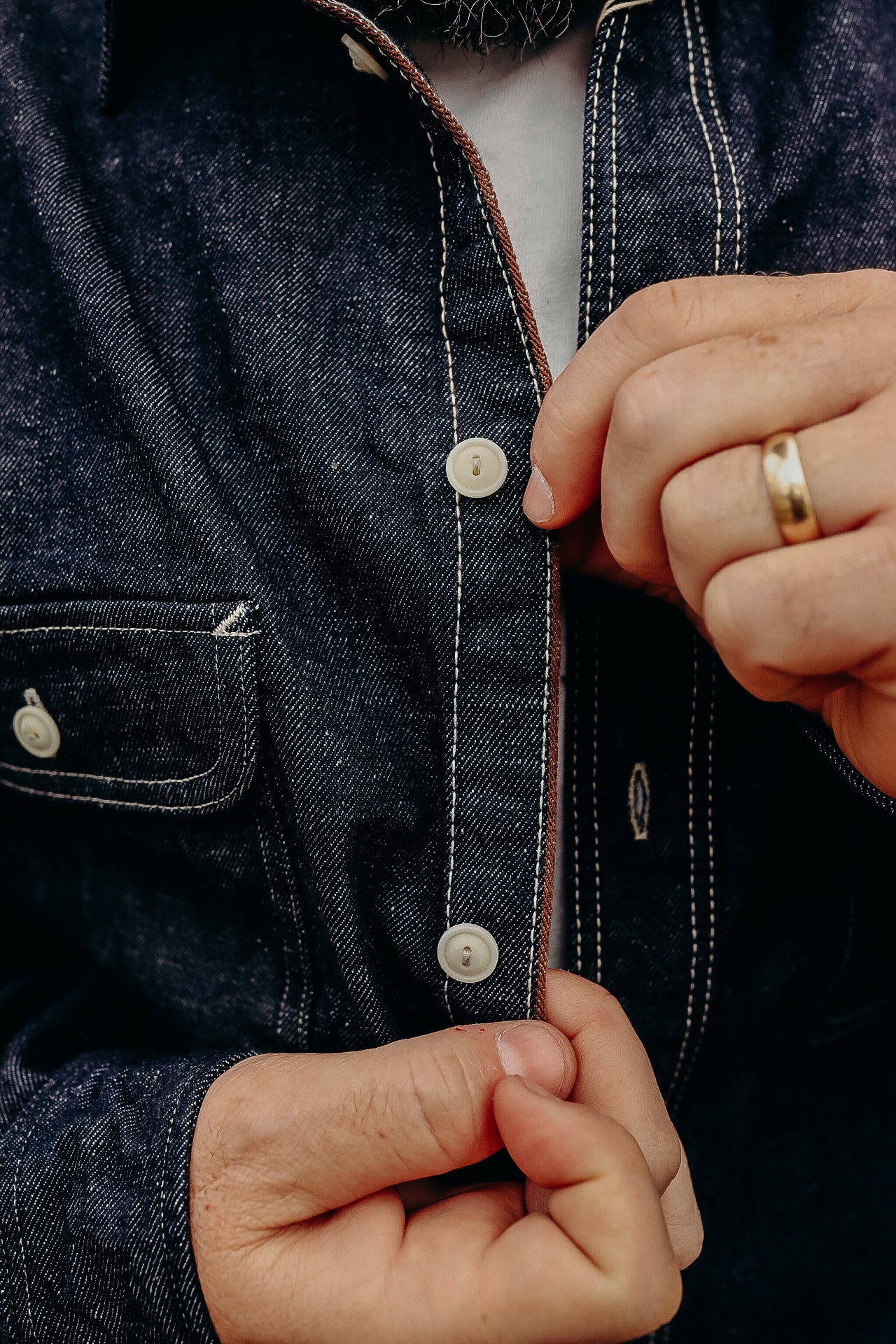 10oz Denim Work Shirt- Indigo (SJWS-SC01W)