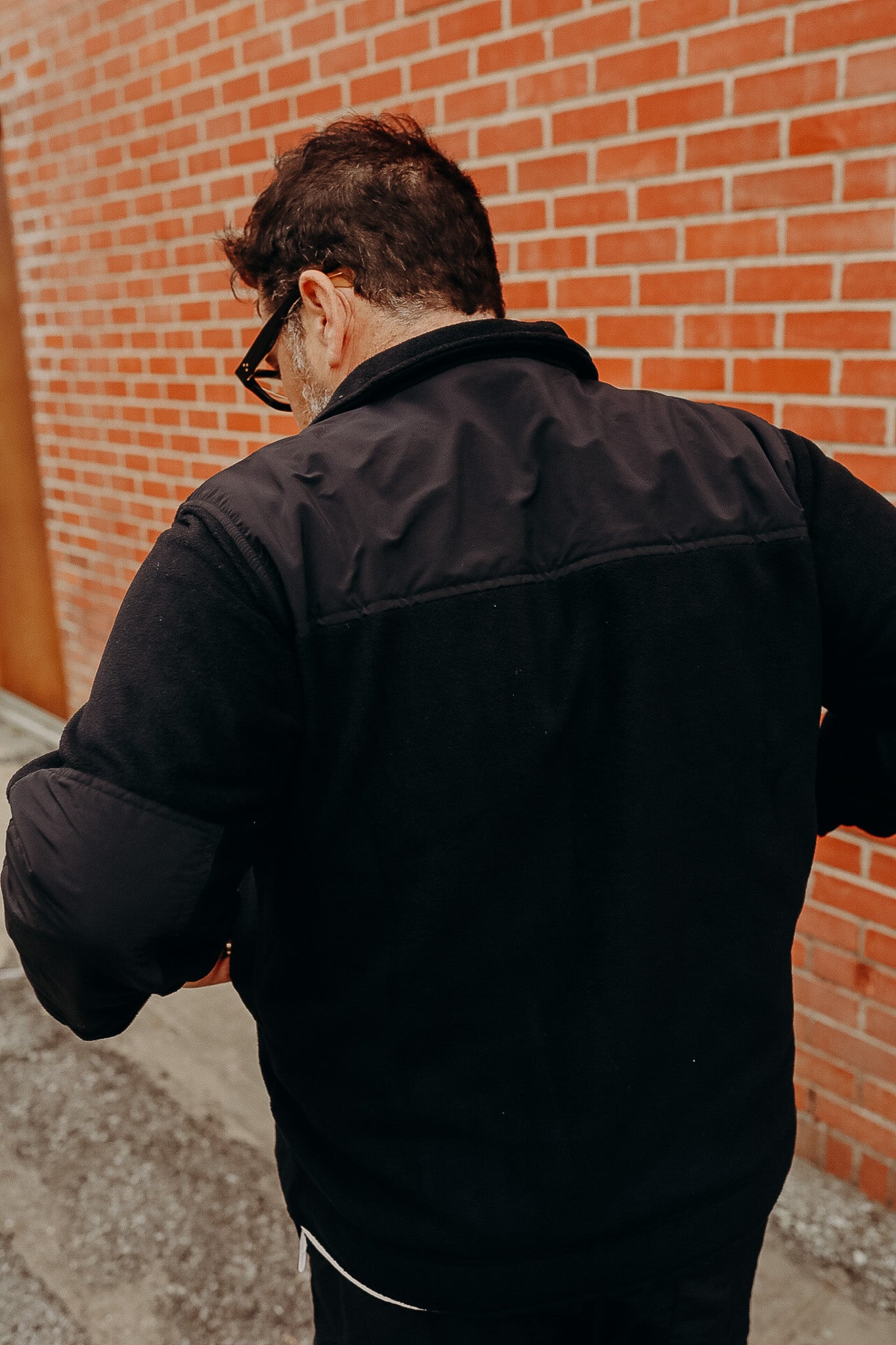 Fleece Jacket in Black