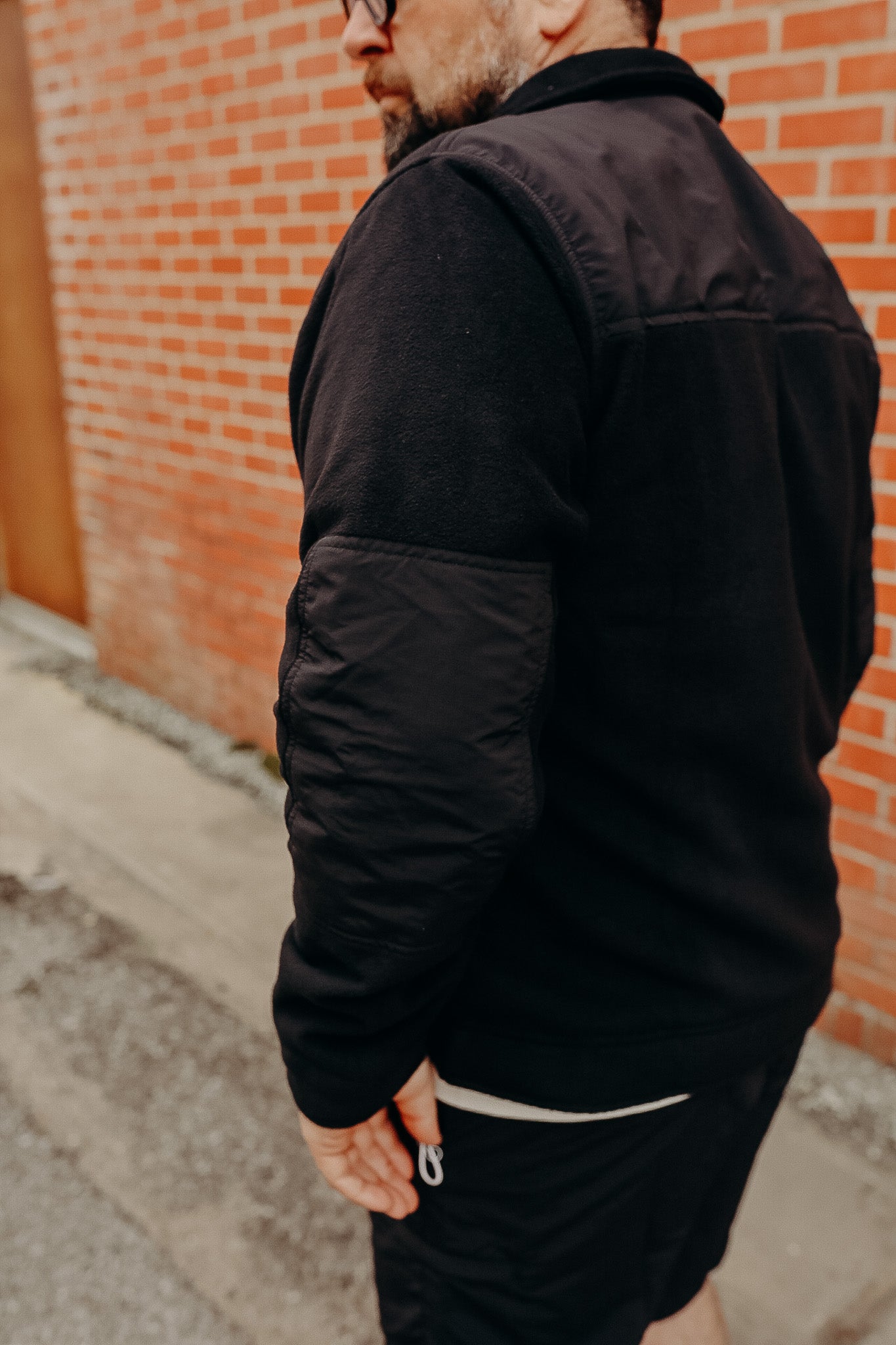 Fleece Jacket in Black