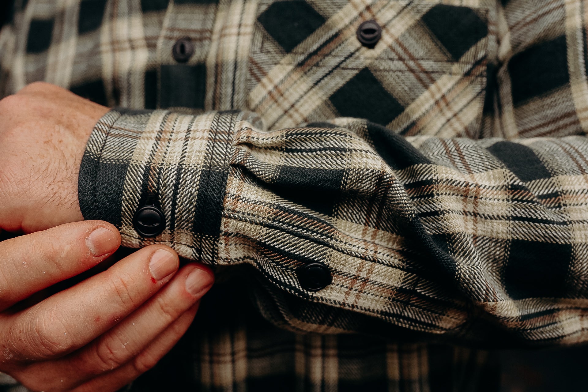 Oxford Shirt-Grey HB Plaid