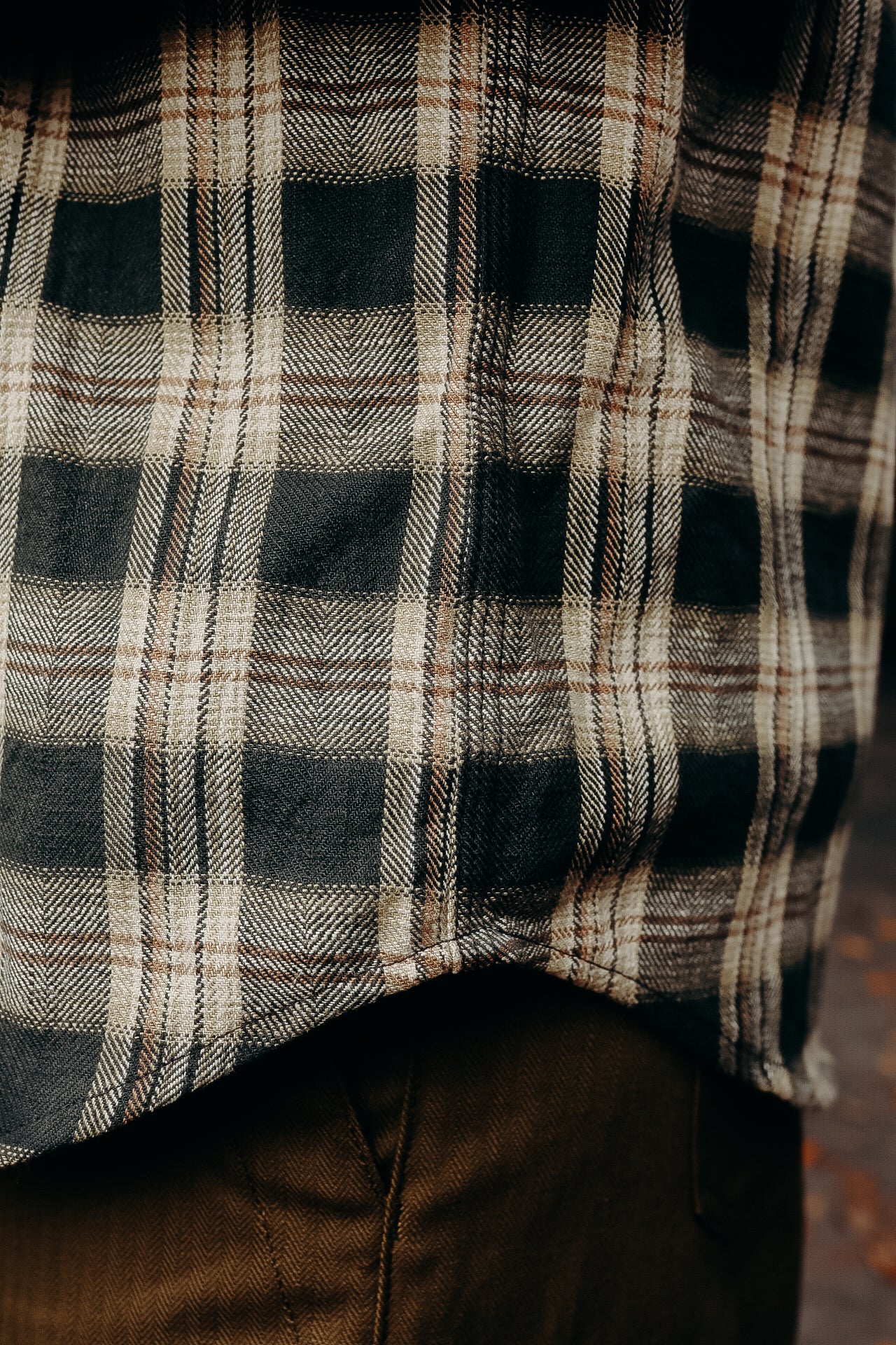 Oxford Shirt-Grey HB Plaid