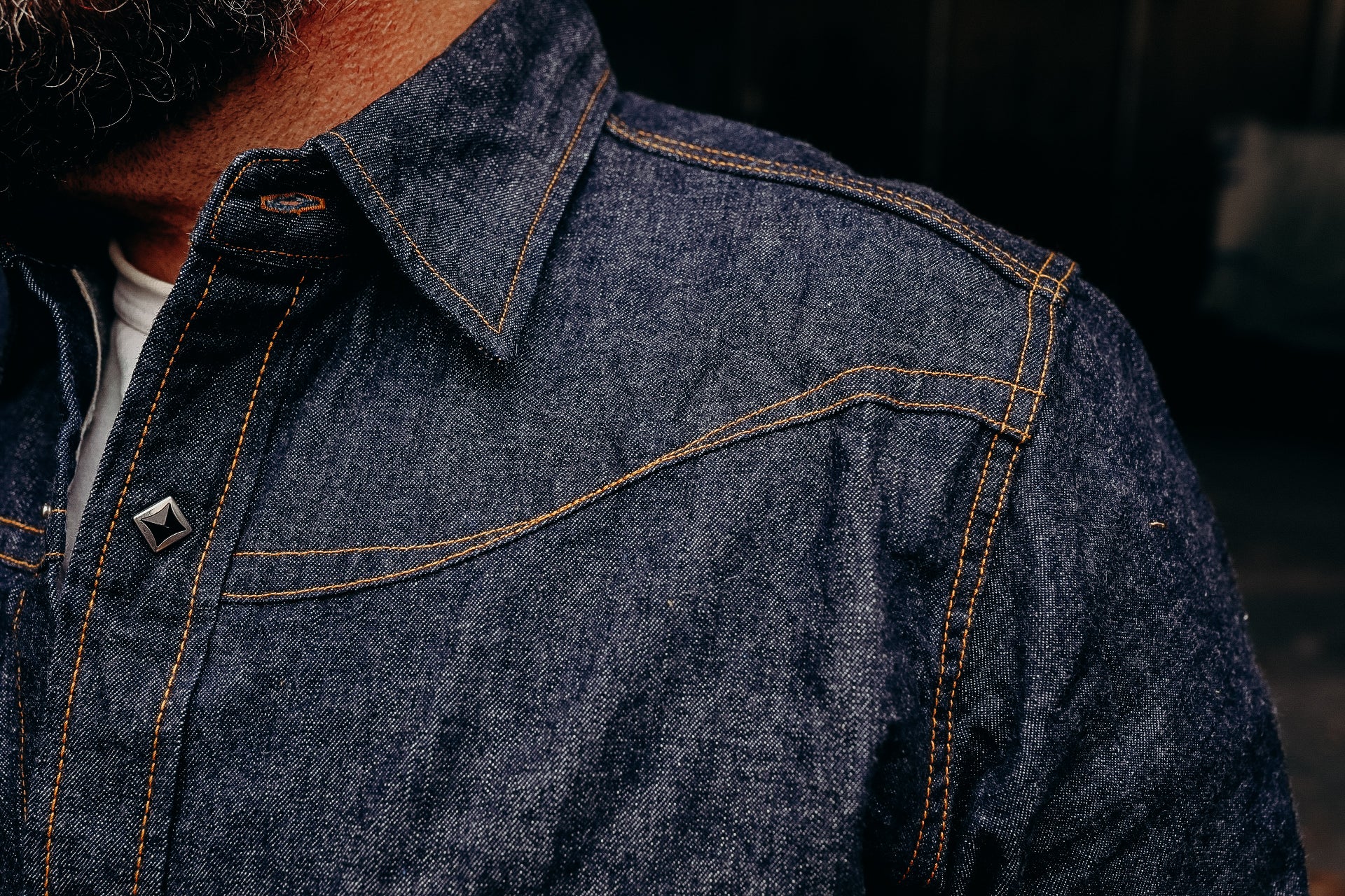 10oz Denim Western Shirt- &quot;Flying Type&quot;  (SWD-L02)