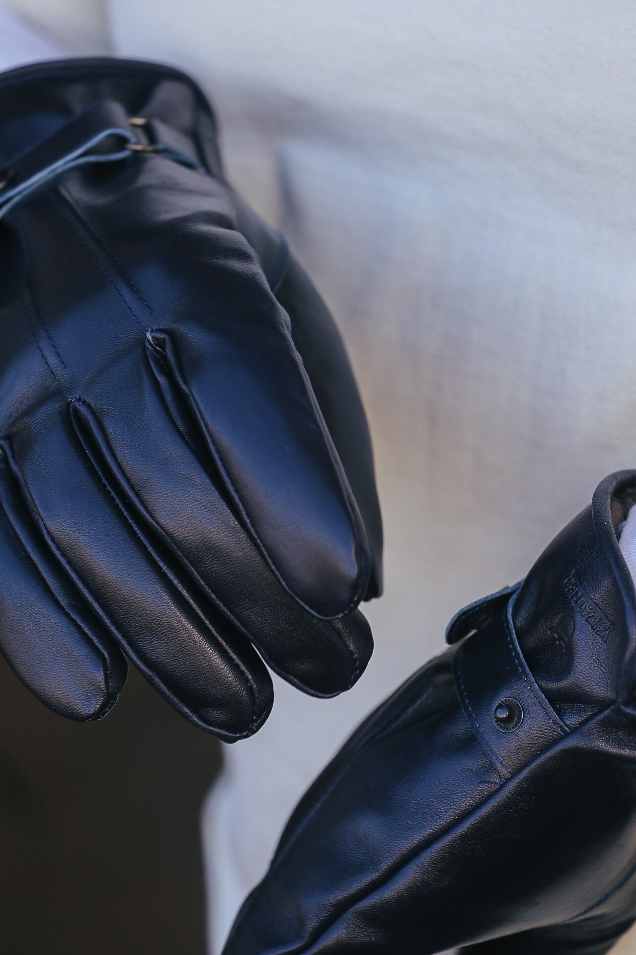 YG-03 Long Horsehide Gloves- Indigo