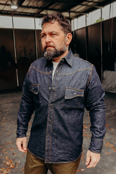 Mサイズ　LIDNM Denim Western Shirt LIDNM / Llife ONLINE STORE / Denim Western Shirt