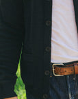 Single Rib Cardigan-Black (772301)