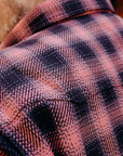 Ombre Check Flannel Western Shirt- Pink