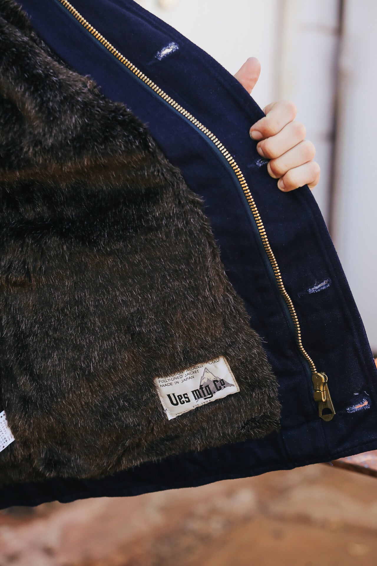 915D-IDSH Tricotine Deck Jacket- Indigo