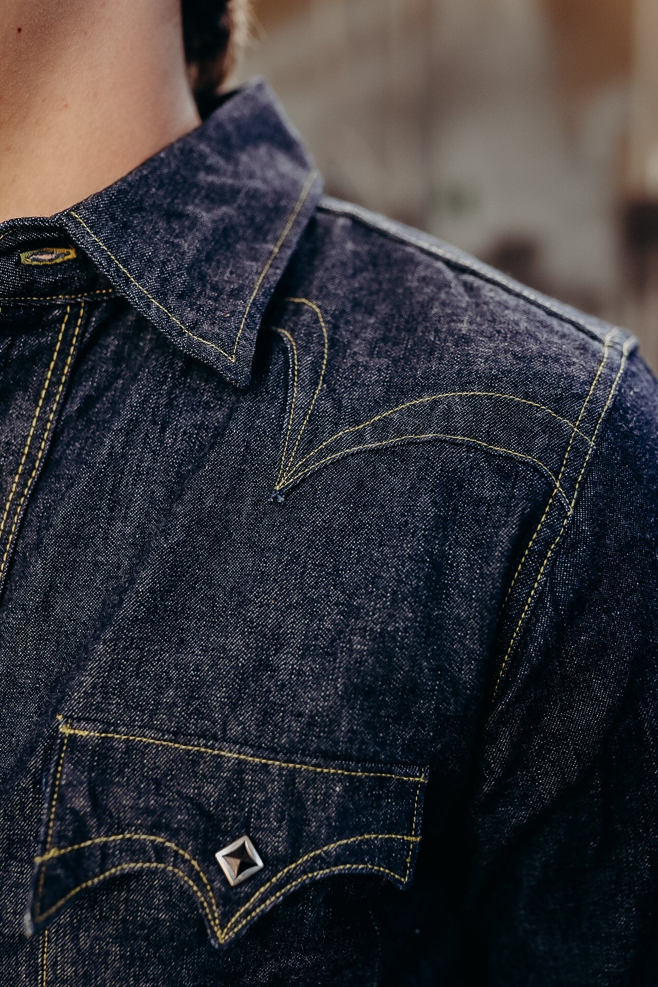 10oz Denim Western Shirt- &quot;Seagull&quot;  (SWD-L01)