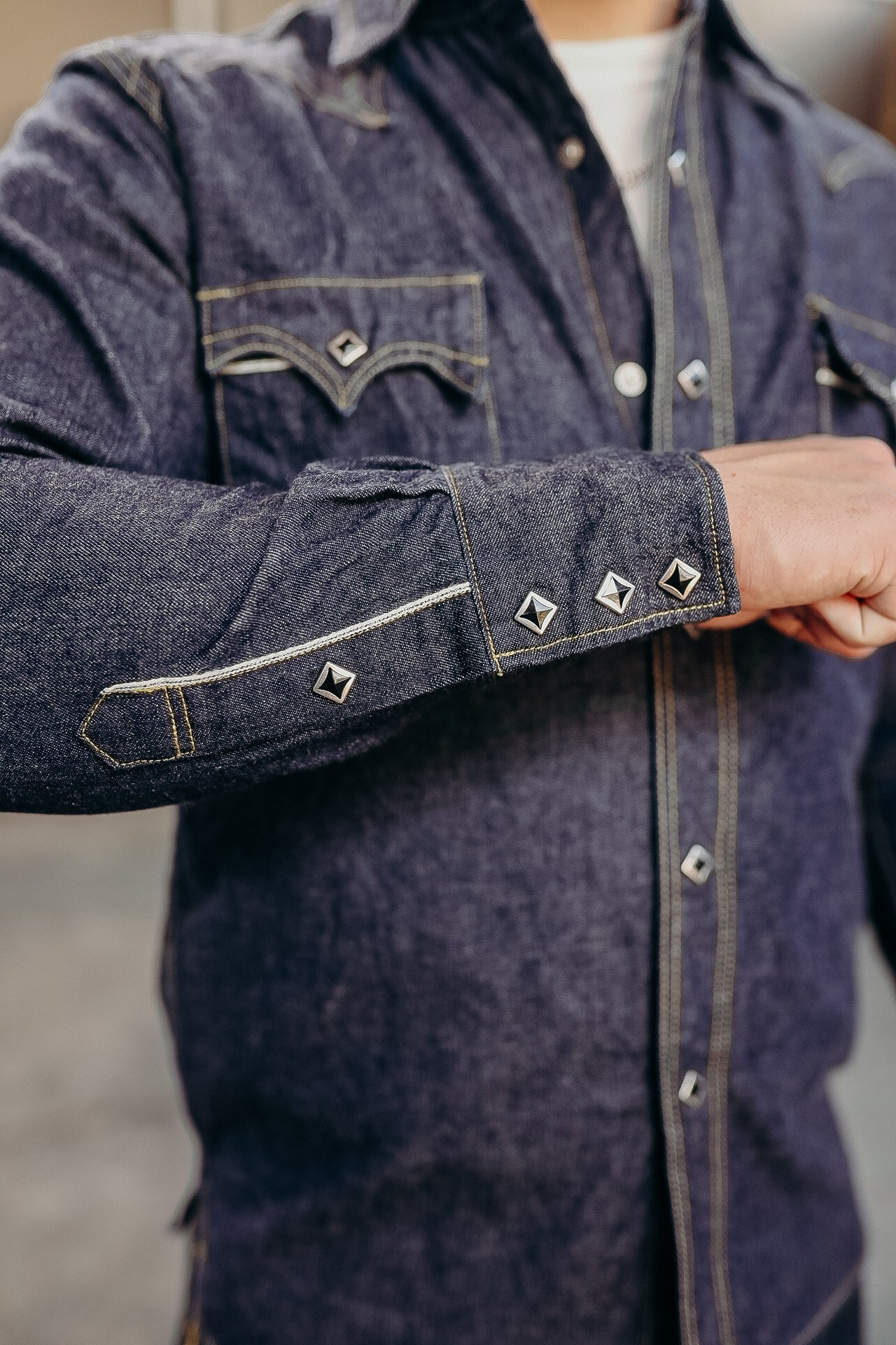 10oz Denim Western Shirt- &quot;Seagull&quot;  (SWD-L01)