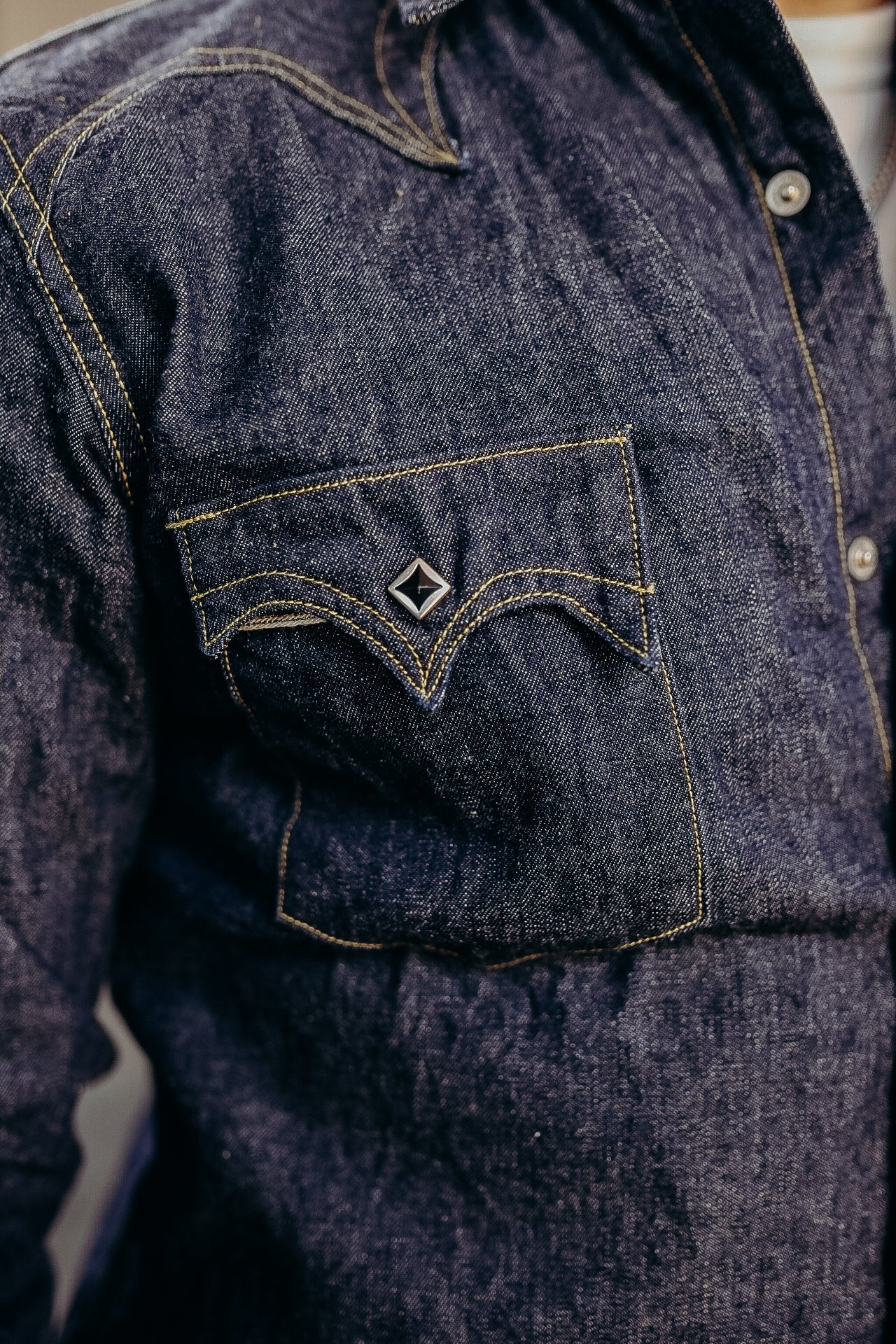 10oz Denim Western Shirt- &quot;Seagull&quot;  (SWD-L01)