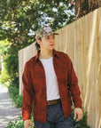 "Amami Dorozome" Boro Workshirt - Amber Brown (5717)