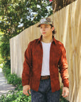 "Amami Dorozome" Boro Workshirt - Amber Brown (5717)