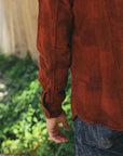 "Amami Dorozome" Boro Workshirt - Amber Brown (5717)