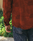 "Amami Dorozome" Boro Workshirt - Amber Brown (5717)
