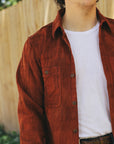 "Amami Dorozome" Boro Workshirt - Amber Brown (5717)