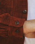 "Amami Dorozome" Boro Workshirt - Amber Brown (5717)