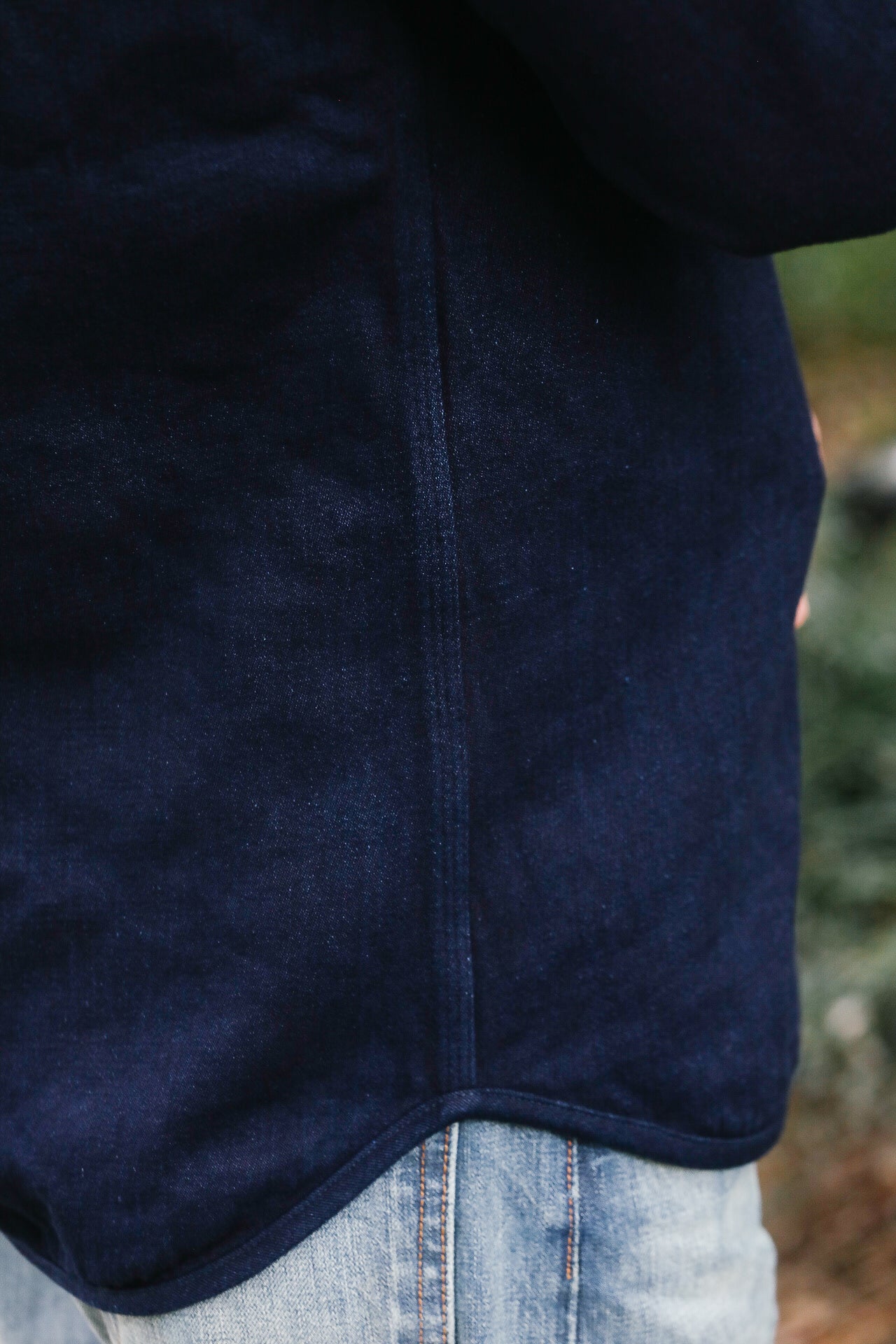 502256 Indigo Tricotine Shirt- Indigo