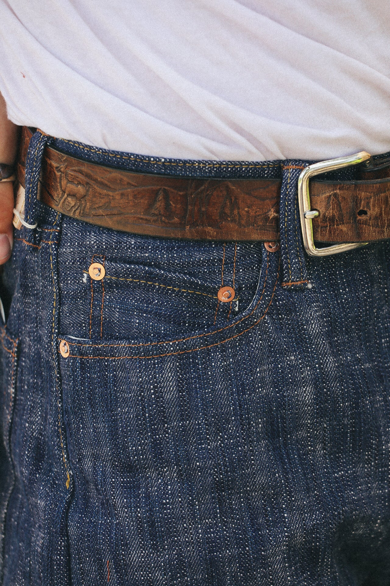 &quot;SOU-AI&quot; Selvedge Regular Straight- Twin Indigo (D1894)