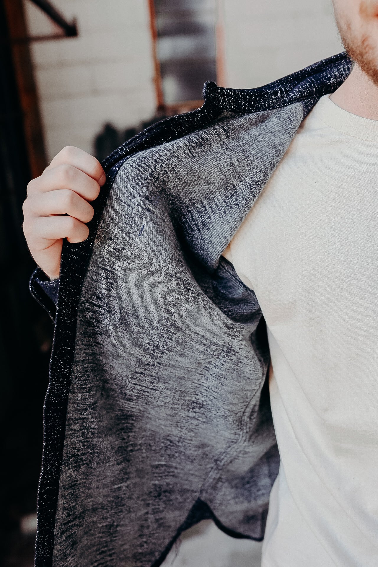Momotaro's Original Check Jacquard Shirt (MXLS1024) – Iron