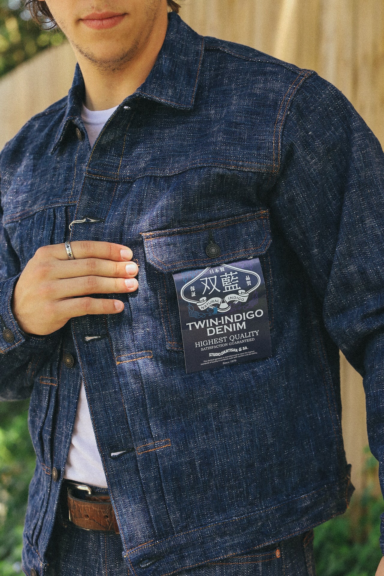 &quot;SOU-AI&quot; Type II Selvedge Denim Jacket- Twin Indigo (D4603)